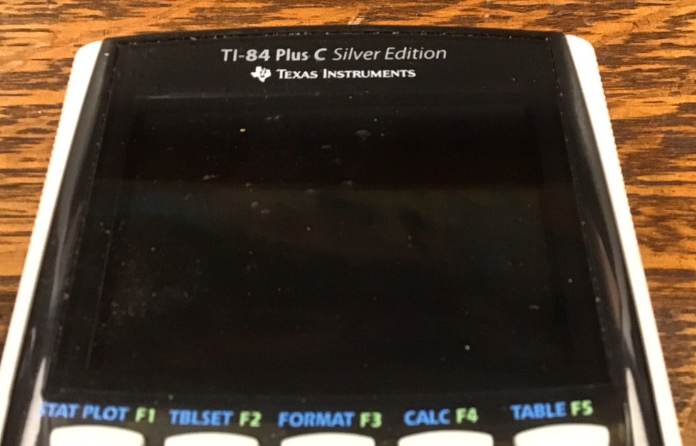 Texas Instruments TI-84 Plus C Silver Edition Calculator W/ Cable Tested