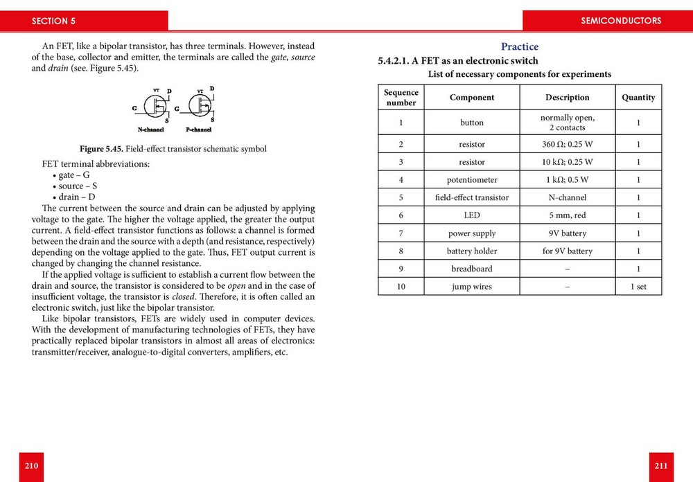 The learning package “Practical Electronics” 50+ experiments English 2019