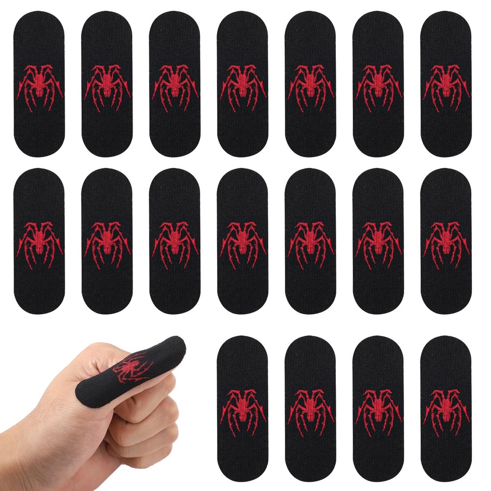 120Pcs Spider Bowling Balls Finger Tape Strips, Elastic Protector Finger Insert