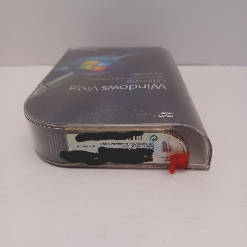 Microsoft Windows Vista Ultimate Includes Service Pack 1 - 32 bit & 64 bit DVD's