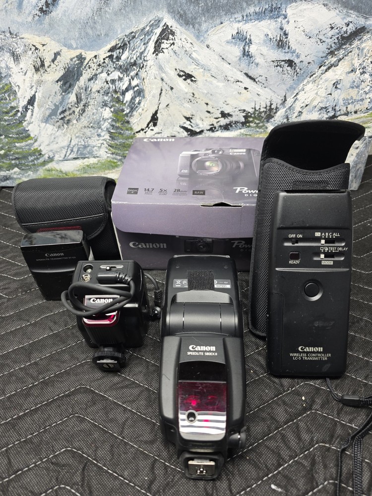 Canon Wireless Controller LC-5 Trans/RECEIVER, ST-E2 TRANS, 580EXII SPDLIGHT