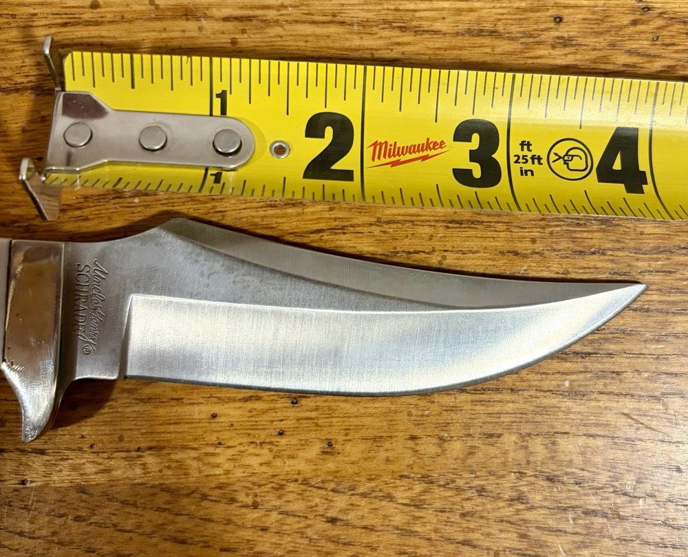 Schrade Uncle Henry Sharp Knife And Sheath.