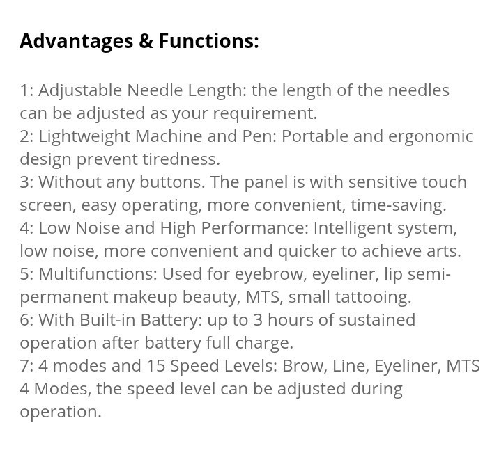 Micro Touch Pro Professional Permanent Makeup Device