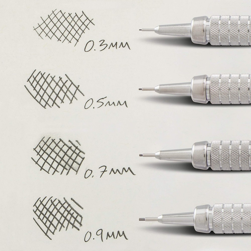 Pentel Technical Drafting Pencil Light Grey 0.7mm Refillable Industrial Design
