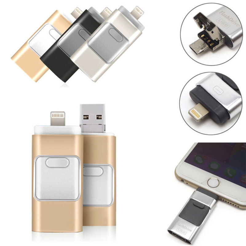 512GB 32GB USB Flash Drive External Storage Memory Stick For iPhone iPad Android
