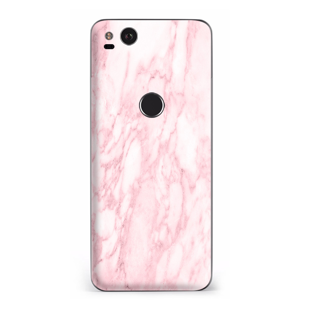Google Pixel 2 Skins Decal Wrap Rose Pink Marble Pattern