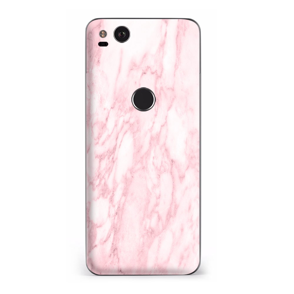 Google Pixel 2 Skins Decal Wrap Rose Pink Marble Pattern