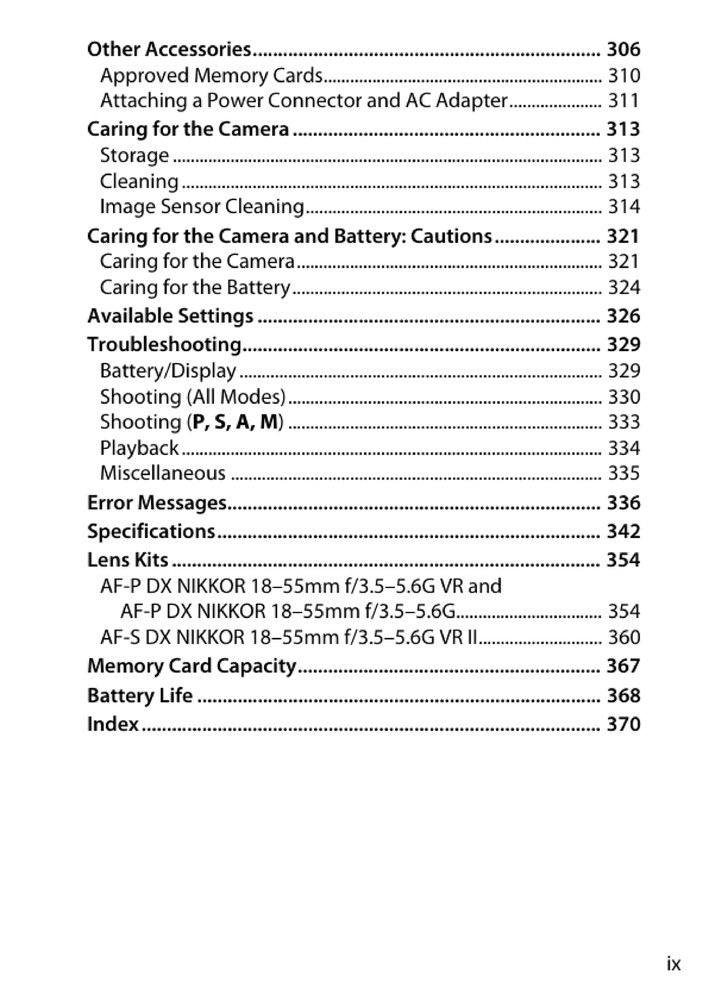 Nikon D3300 — User Reference Manual Guide — 1/2 Size, 5.5" x 8.5" Small Compact