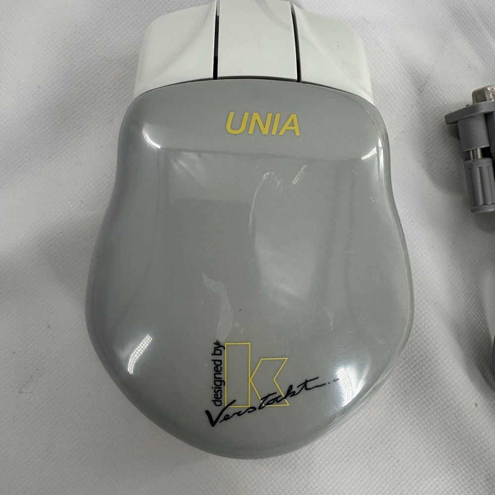 Vintage 1995 UNIA Vector MBWS Unity Mouse Microsoft Windows PC Accessory