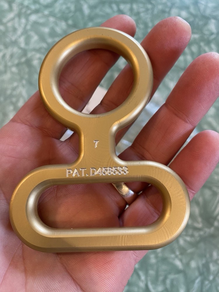 Lot of Three Different Sized Tether Couplers For Rock Climbing/Ropework