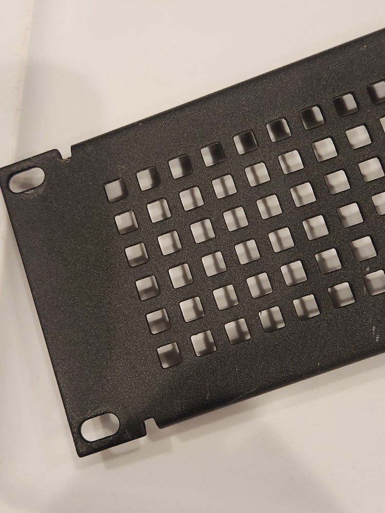 2U Vented Blank Rack Panel - Steel Powder Coated Rack Case Panel 19"