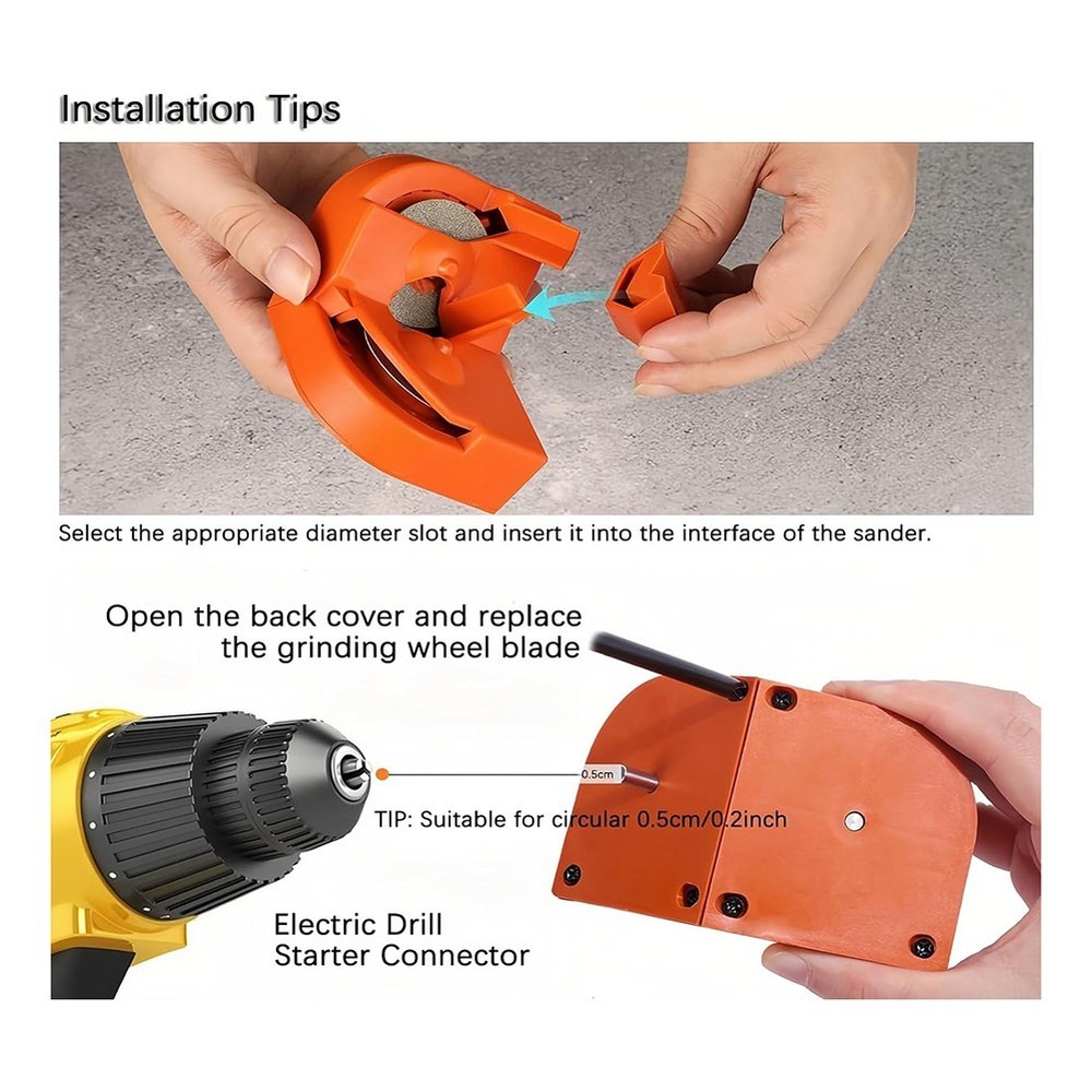 Electric Drill Bit Sharpener Tool for Bits Scissors Kitchen , Drill Bit4728