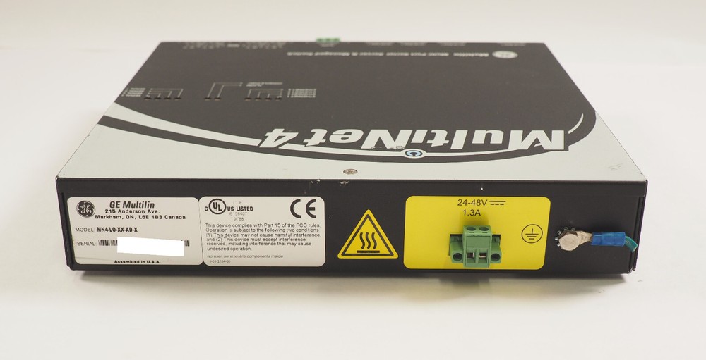 MULTILIN MultiNet4 MN4-L0-XX-AD-X Multiport Serial Server & Managed Switch
