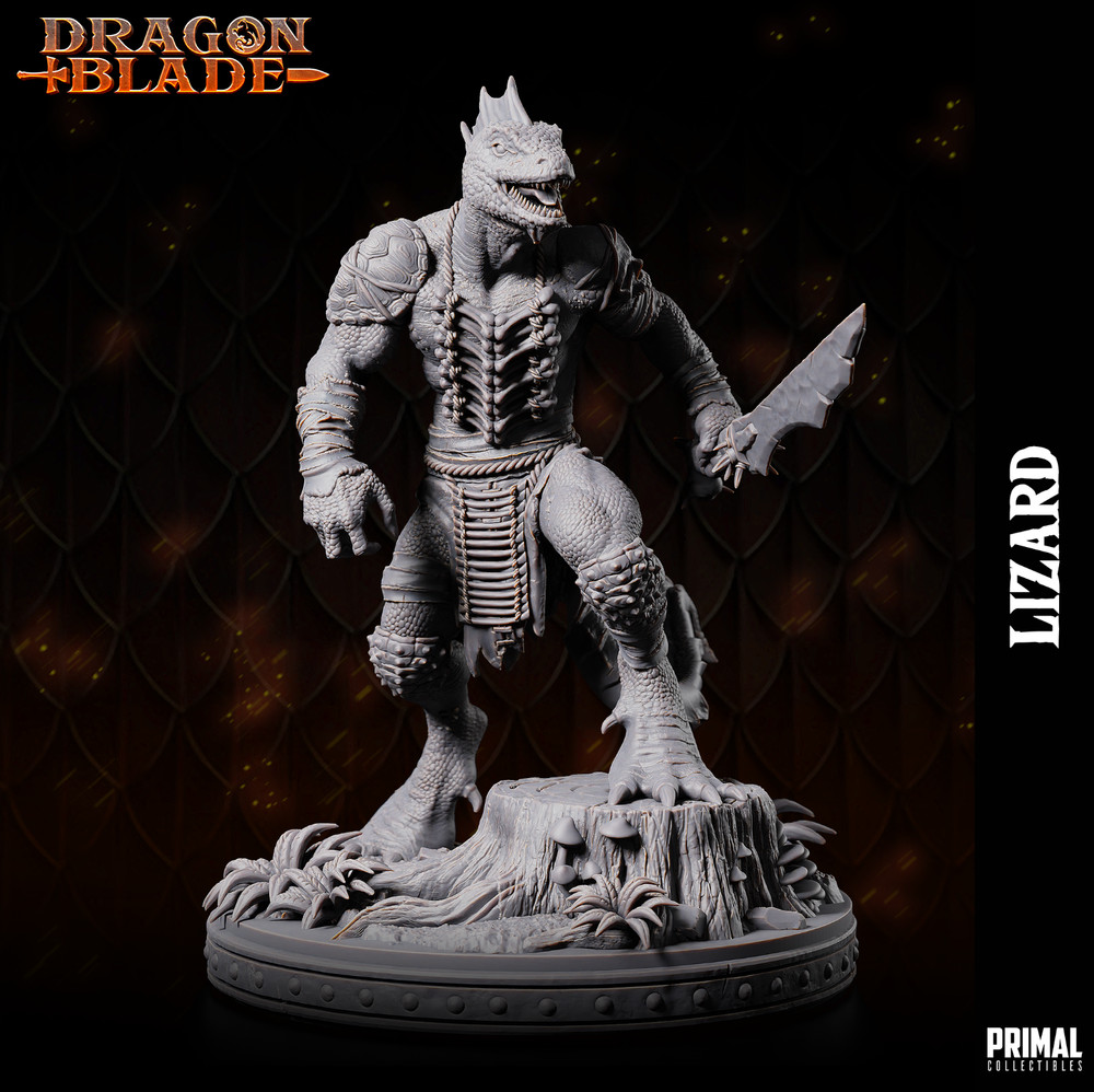Lizardman with Sword | Primal Collectibles |