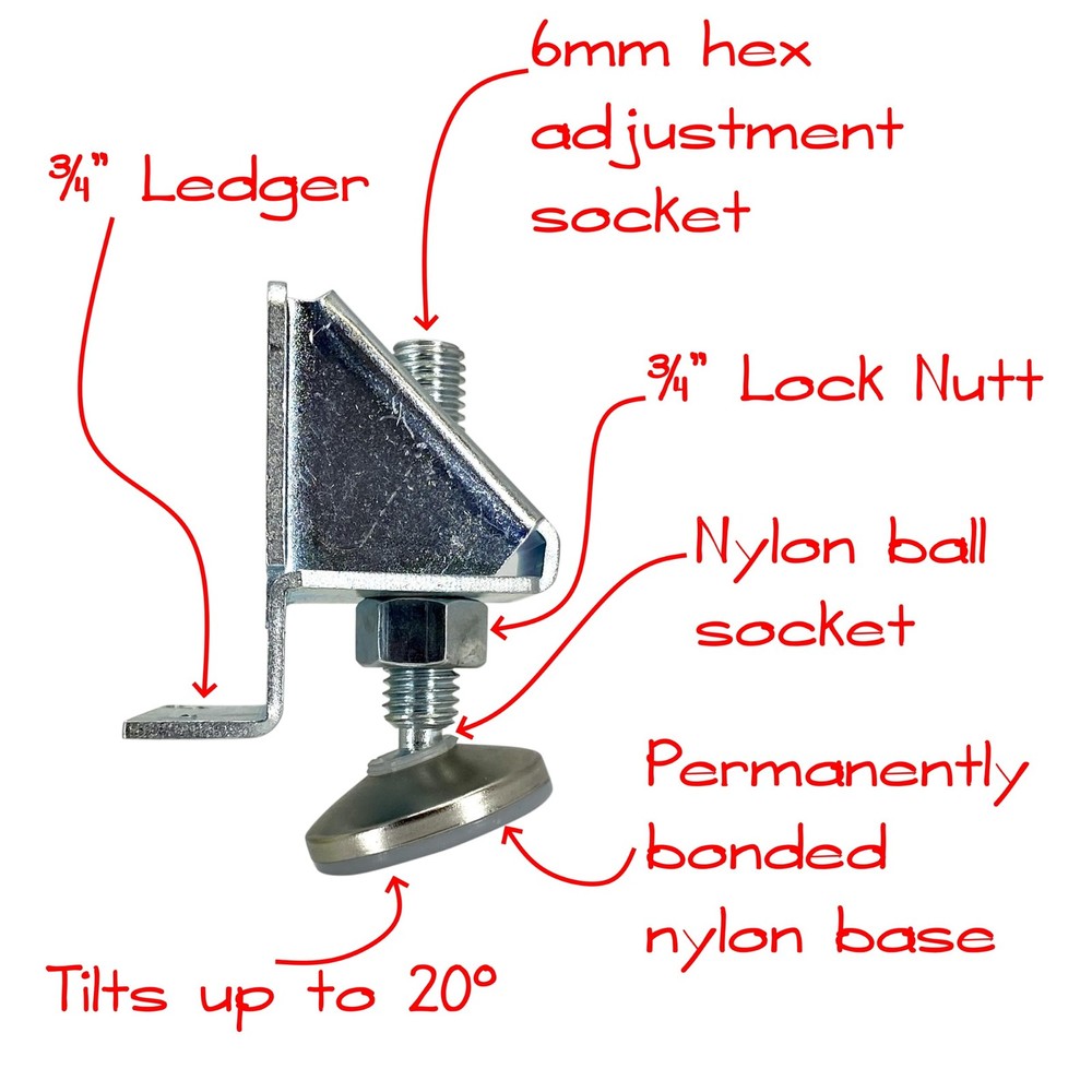 Level Any Workbench Instantly - Heavy Duty Adjustable Feet Set