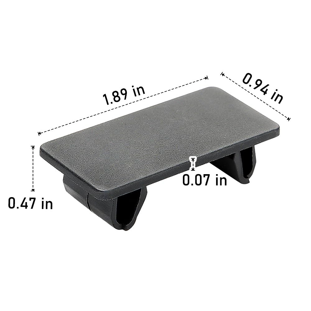 8 Pcs Rocker Switch Panel Cover ABS Rectangular Blank Snap-in...