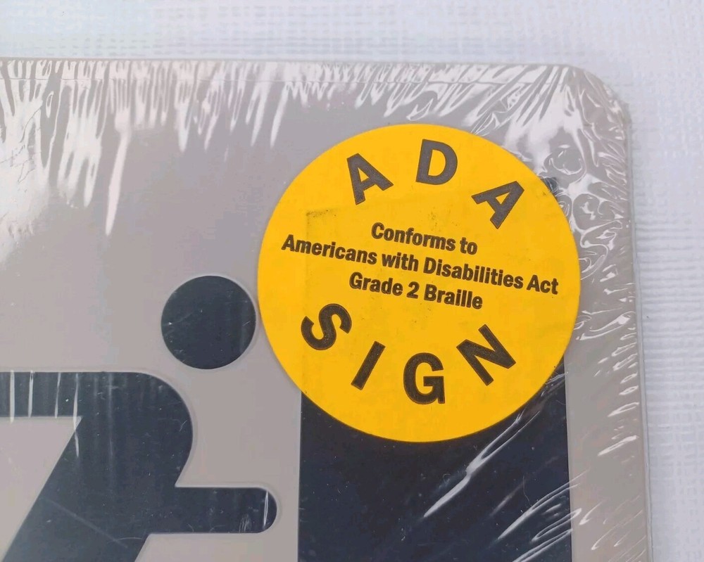 Exit Sign ADA Compliance Braille New