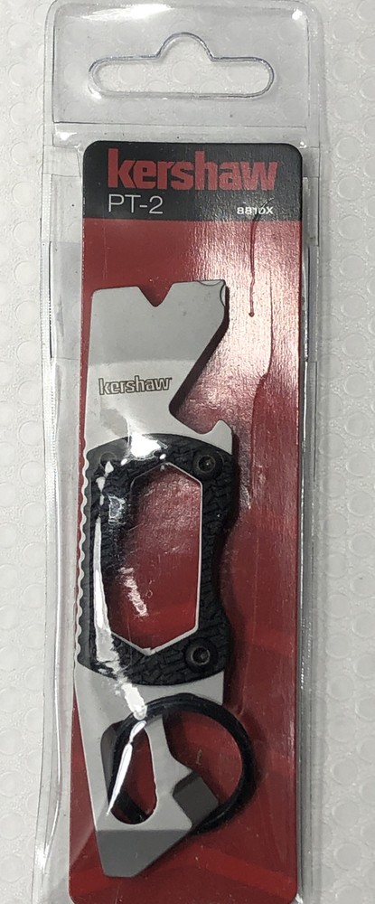 Kershaw PT-2 Compact Keychain Pry Tool 8810X Features Bottle Opener Screwdriver