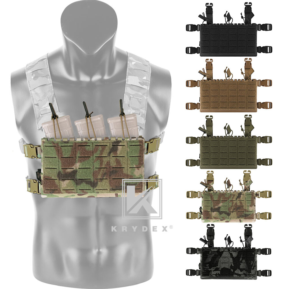 KRYDEX MK5 Tactical Placard Front Panel & Removable Buckle Laser Cut MOLLE