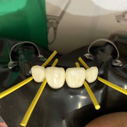 10Roll Dental Rubber Dam Stabilizing Cord Medium Wedge Clamp Elastic Sheets 2.1m