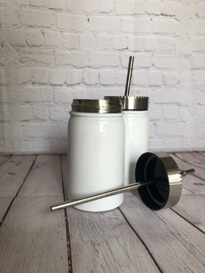 2 Pack - 17oz Mason Jars Sublimation Blanks