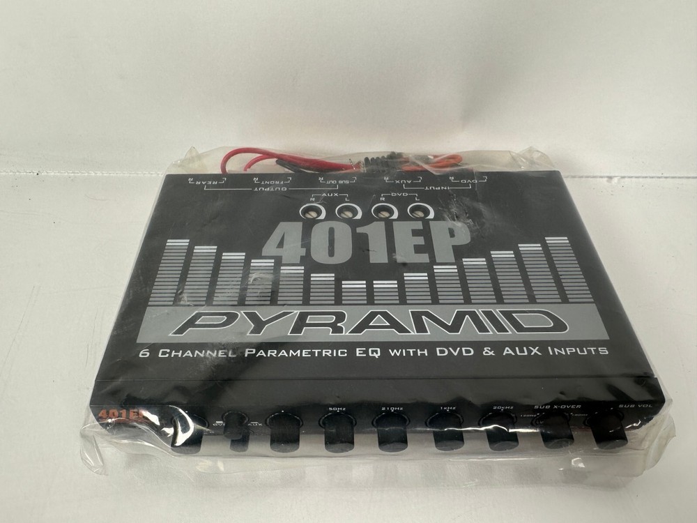 (NEW) Vintage Pyramid 401-EP In-Dash 4 Band Parametric Equalizer