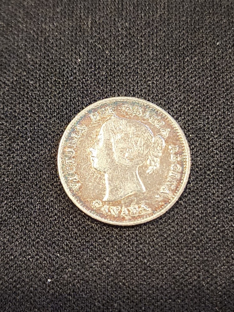 1898 Canada 5 Cents Silver Coin