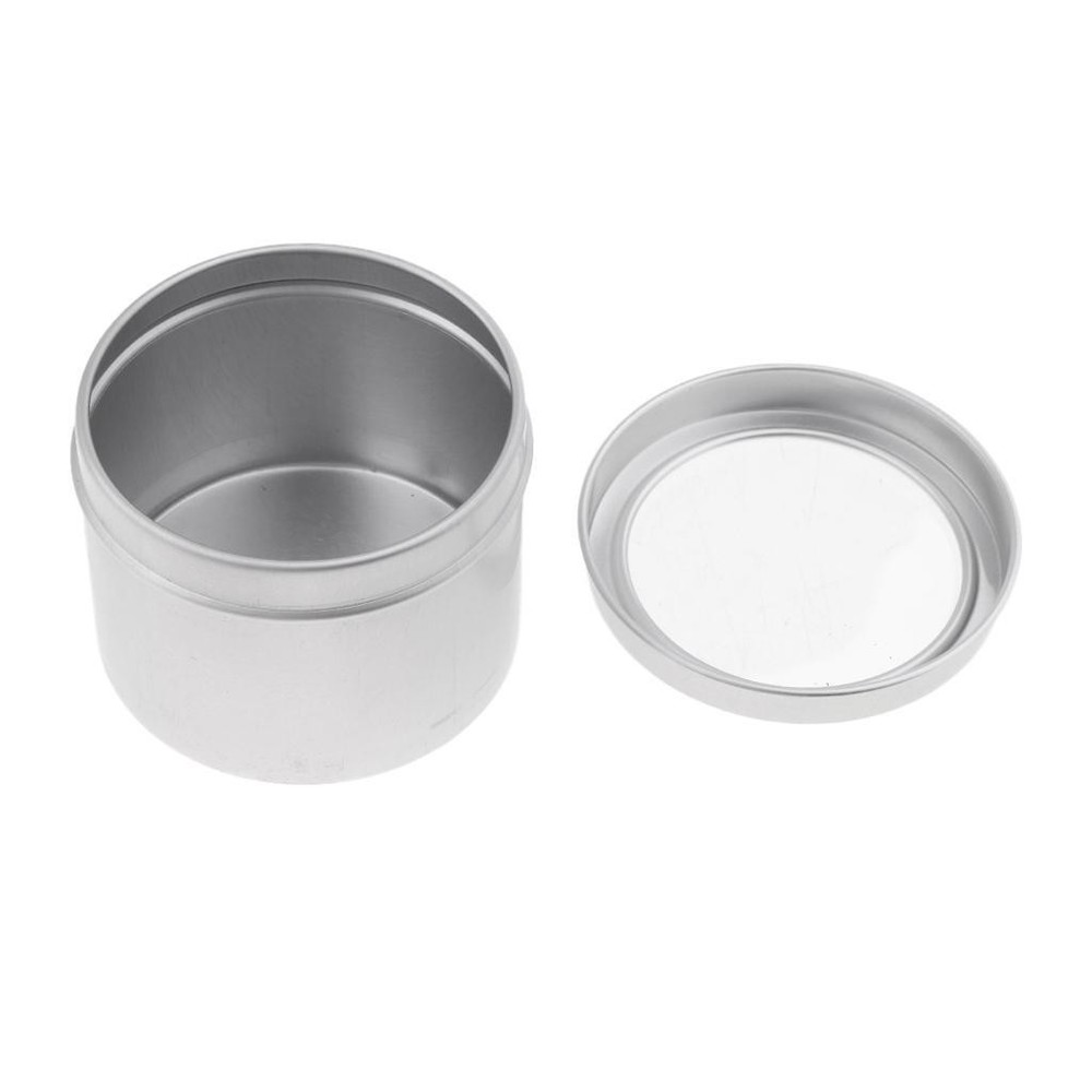 5pcs 100ml Make - Up Aluminium Pot Jar Tin Lip