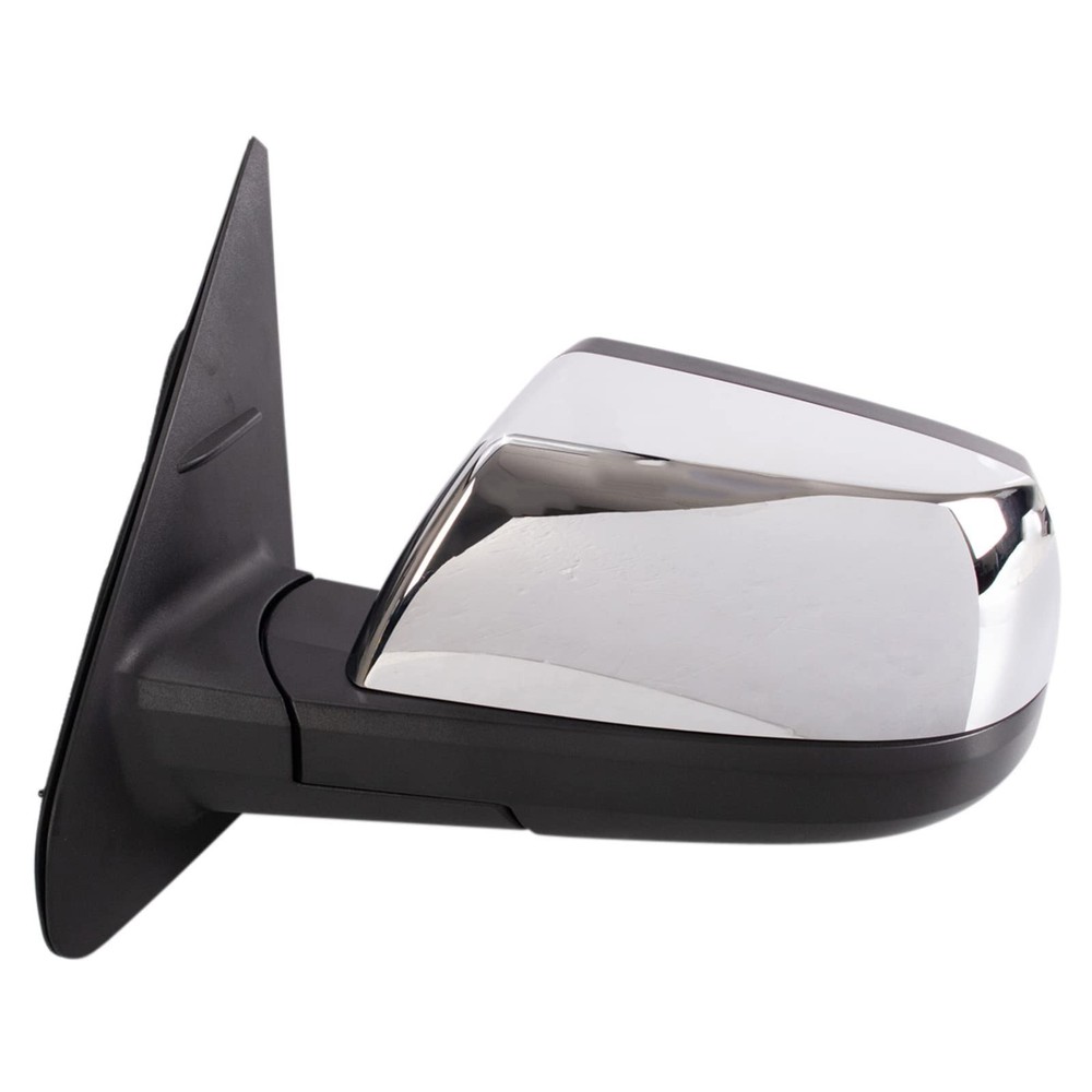 TRQ Driver Side Mirror Assembly Power Heated Blind Spot Chrome Foldaway Compa...