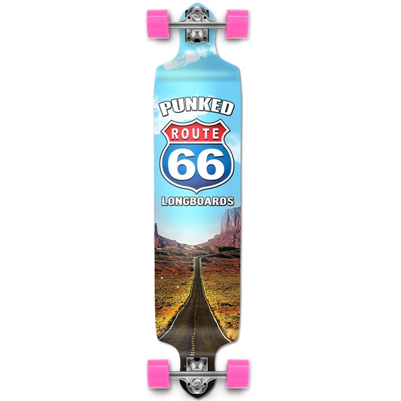 Yocaher Drop Down Longboard Complete - Route 66 Series - The Run