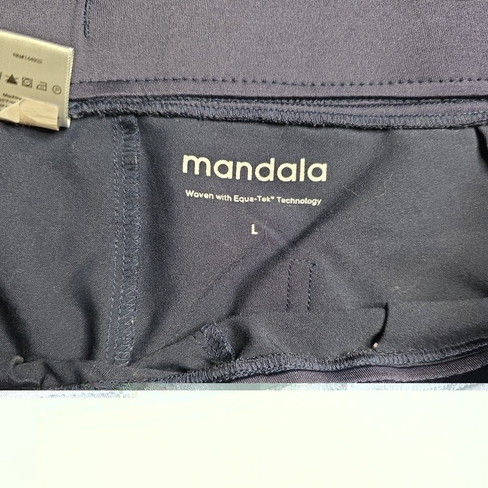 Mandala Scrub Set- Navy Blue Medium Top Large Pants