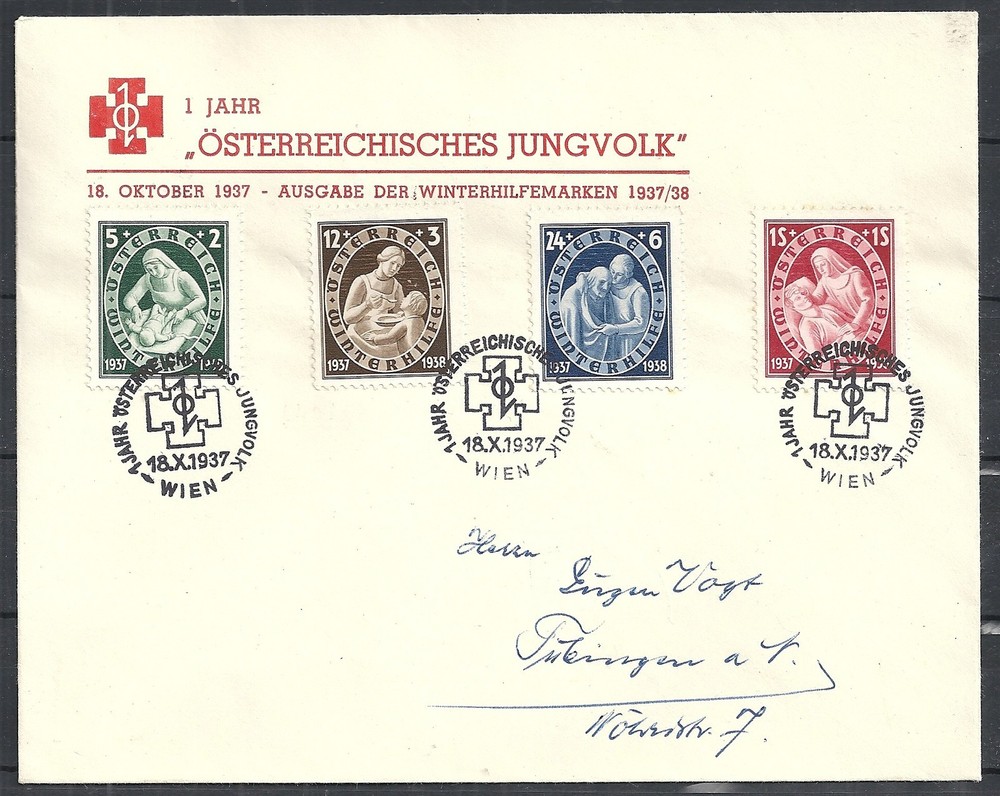 Austria 1937 special FDCcover