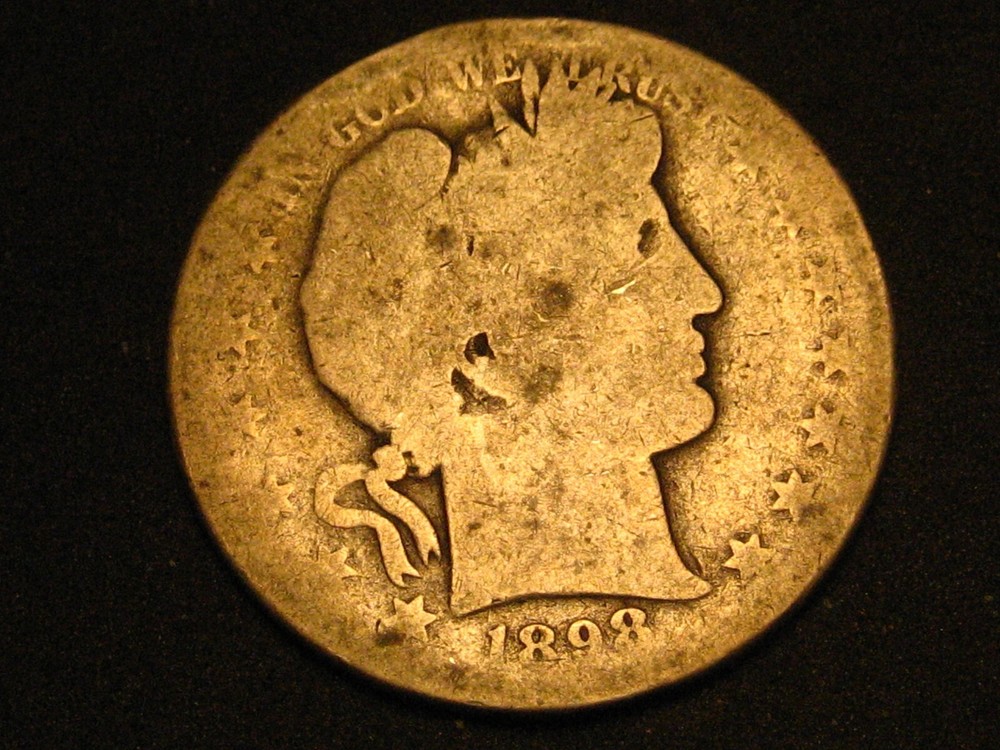 1898-S 90% Silver Barber Half Dollar