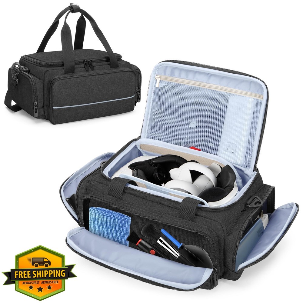 CURMIO VR Headset Carrying Case Meta Quest 2 3 Storage