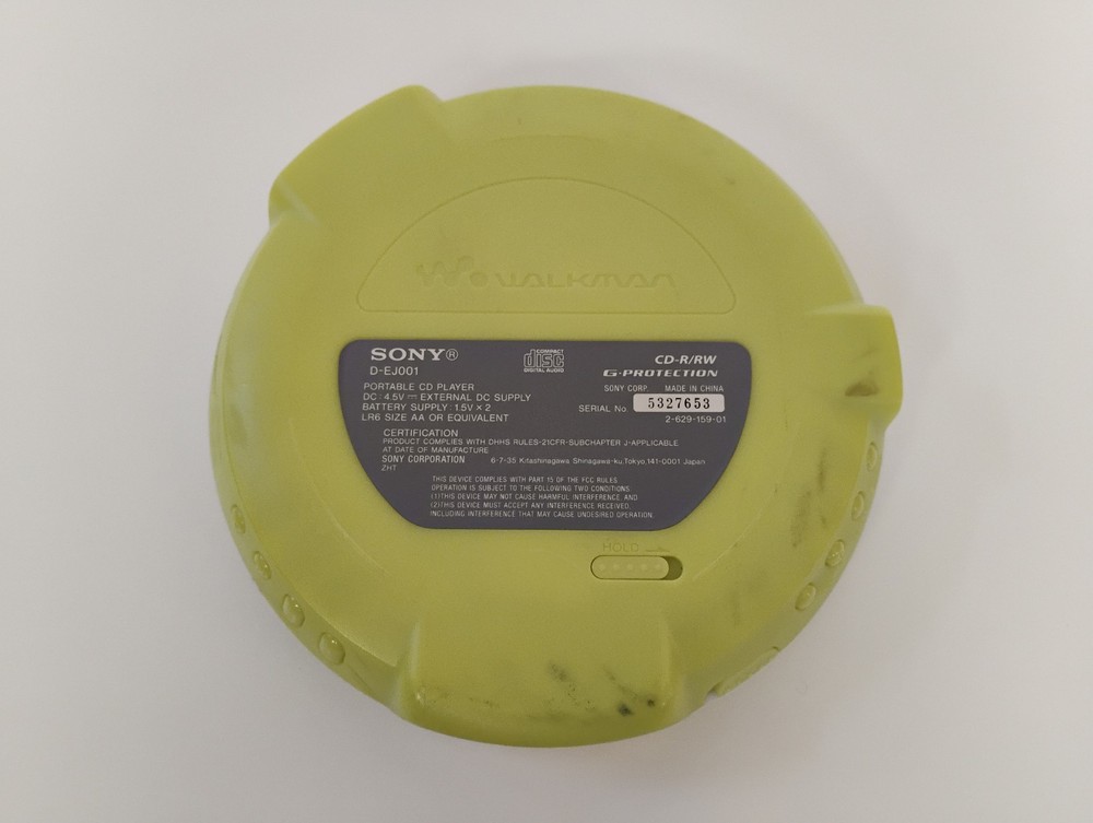 Sony CD Walkman D-EJ001, Green