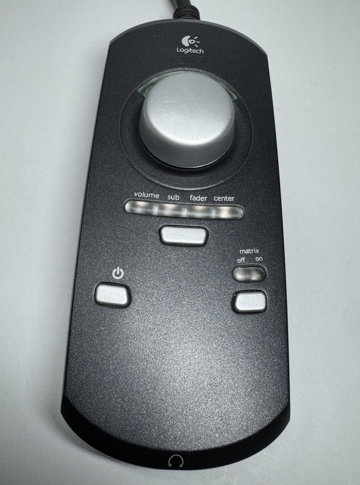 Logitech Z-5300 THX 5.1 Speaker Volume Control Pod Wired Remote Controller Only
