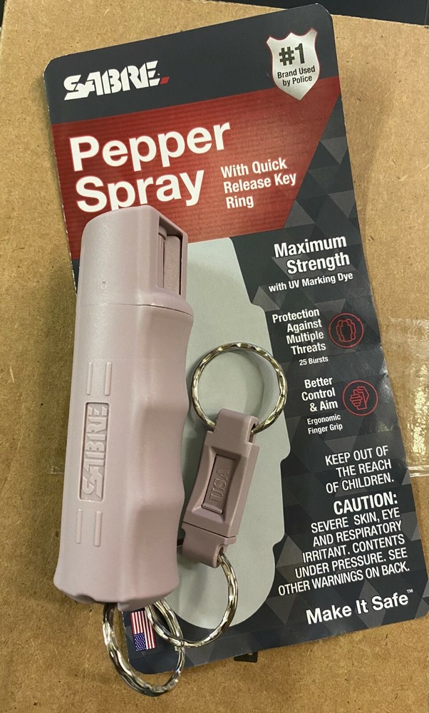 SABRE Pepper Spray with Quick Release Key Ring