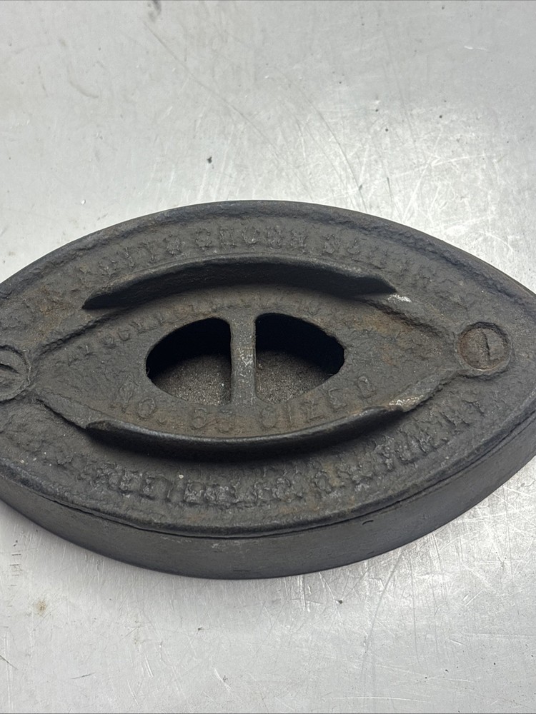 2 Antique Cast Iron Sad Irons Enterprise #58 & Unknown