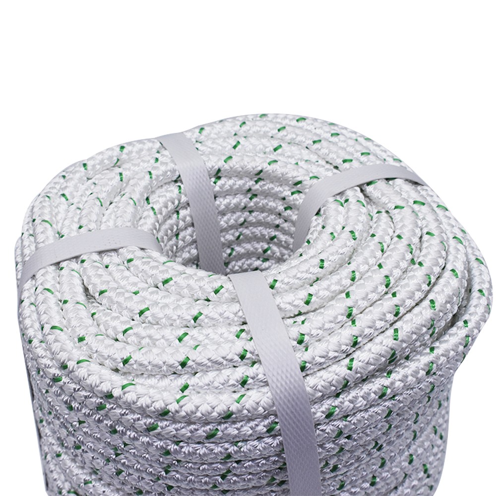3/8"×200‘ Double Braid Polyester Rope 4800lbs Breaking Strength Strong Pulling