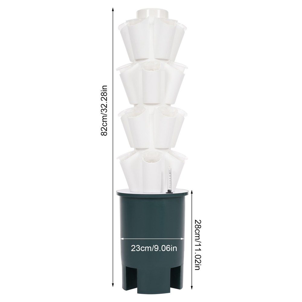 Hydroponic Tower Hydroponics Growing System Kit Vertical Planting Tower 20 Hole