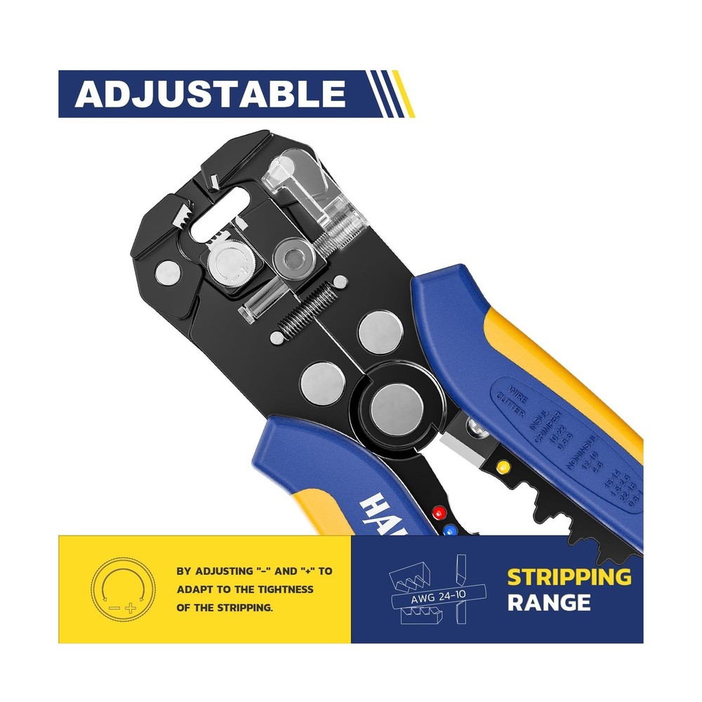 haisstronica 201PCS Wire Stripper Kit - Automatic Wire Stripping Tool for AWG...