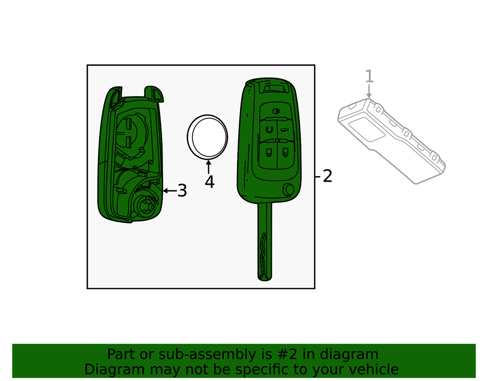 Genuine GM Ignition Key 13579216