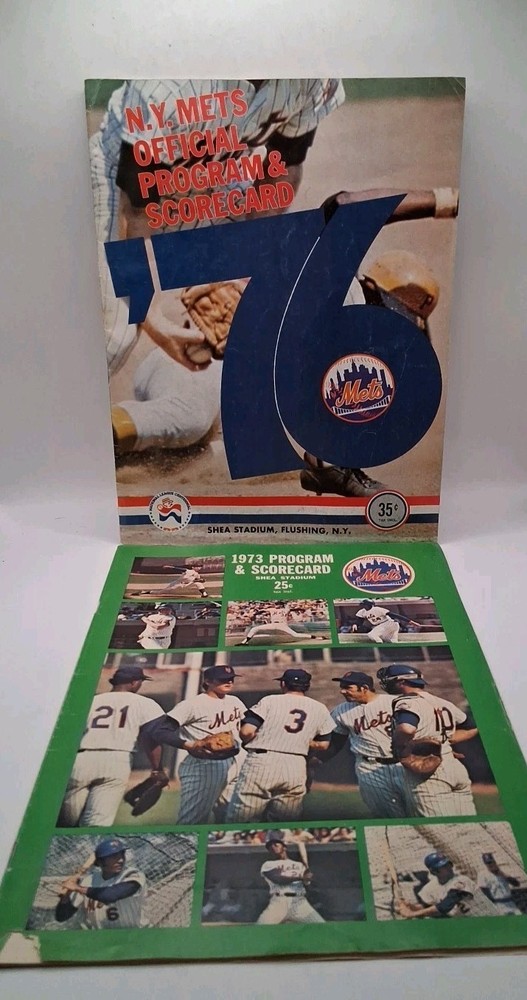Ny Mets 1973 & 1976 Programs