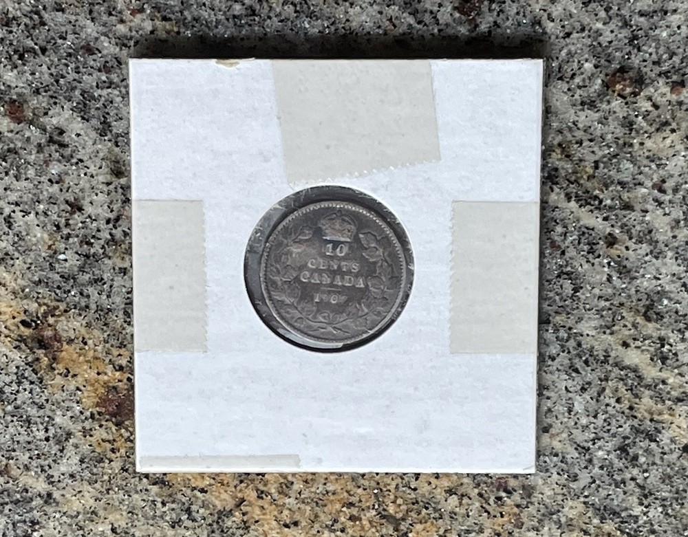 1907 Canada 10 Cent Silver Coin