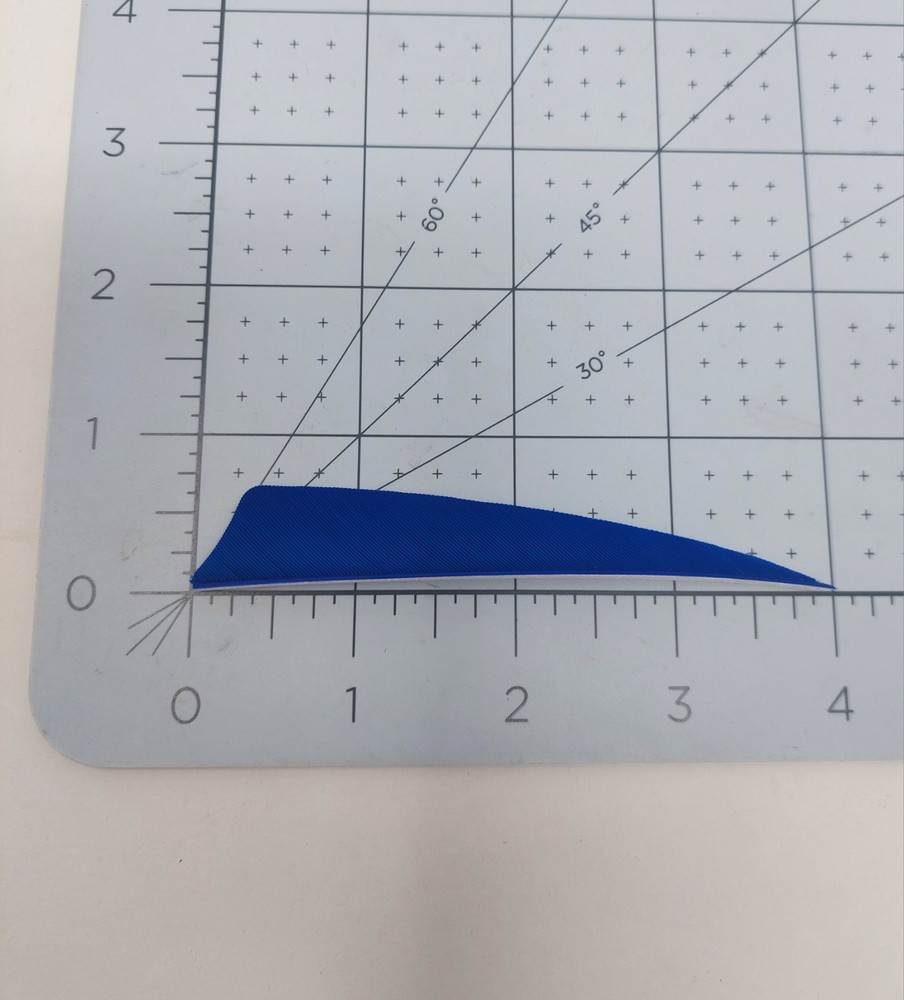 100 Pack Gateway Feathers 4" Right Wing: Shield Denim Blue 400RSSDN-100