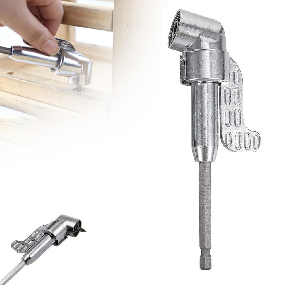 Detachable 90 Degree Screwdriver Right Angle Drill Attachment DIY Socket Adapter