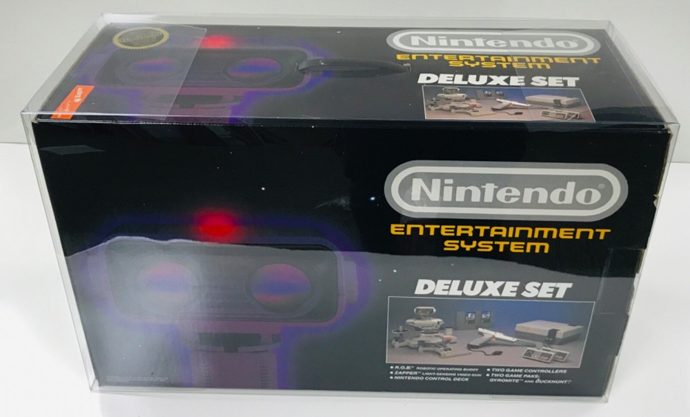 1 Console Box Protector For NES DELUXE SET WITH ROB Nintendo Display Boxes