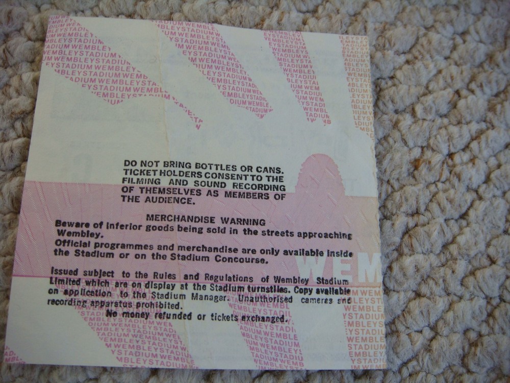 1987 David Bowie The Glass Spider Tour Programme & Ticket