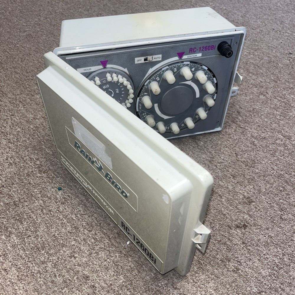 Rain Bird RC-1260Bi Automatic Sprinkler Controller Panel (Tested Working Parts)