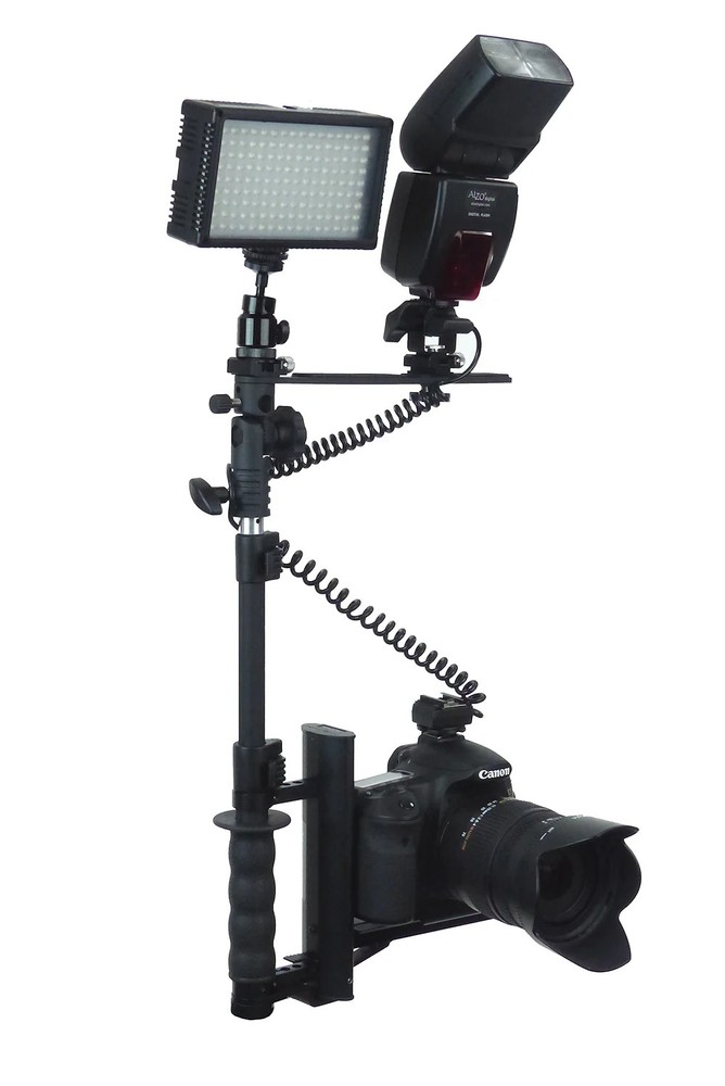 ALZO Flip Flash® Camera Flash Bracket with adjustable flash height